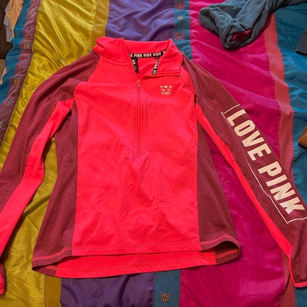 Vibrant VS PINK brand quarter zip